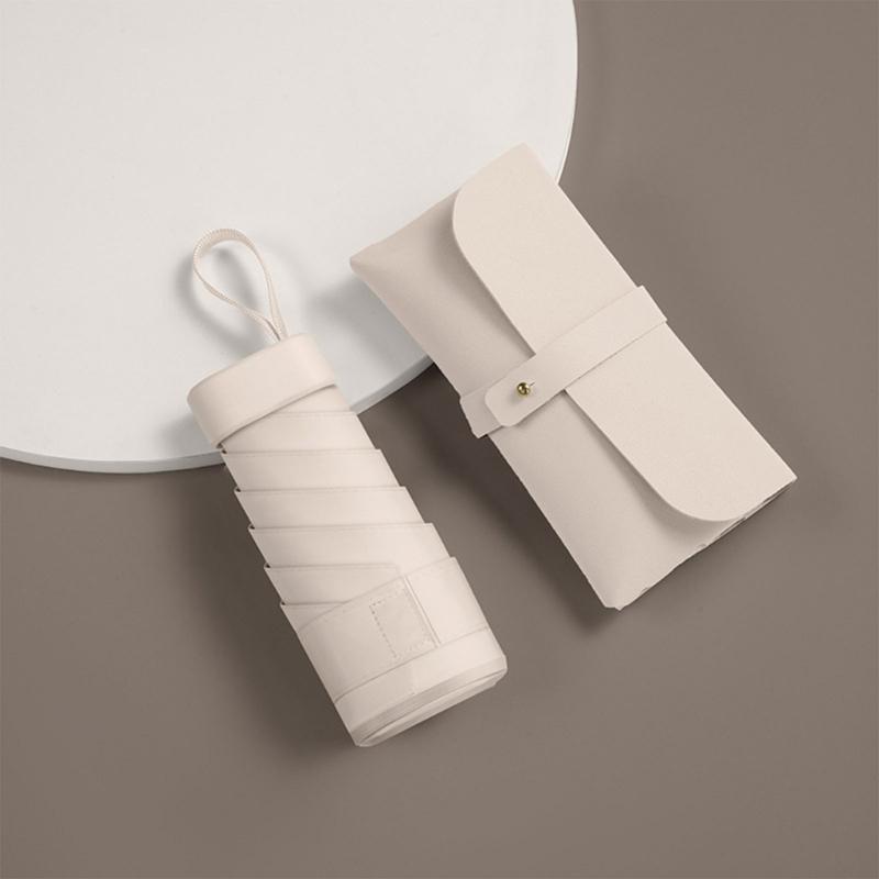 Pocket Umbrella Durability Iron Fiber Constructions UV Sun Umbrella Rain Umbrellas for Outdoor Activities and Commuting