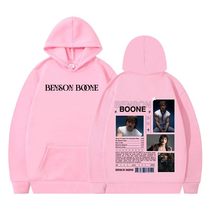 Benson Boone American Heart Tour Hot Sale 2025 Hoodie Men's Women Fleece Sweatshirts Long-sleeved Hip-hop Loose Casual Pullover