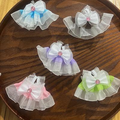 Miniature Colorful Strappy Dress for 17cm Labubu Dolls Cute DIY Doll Clothes Fashion Accessories Lovely Outfit Gifts for Girls Friends