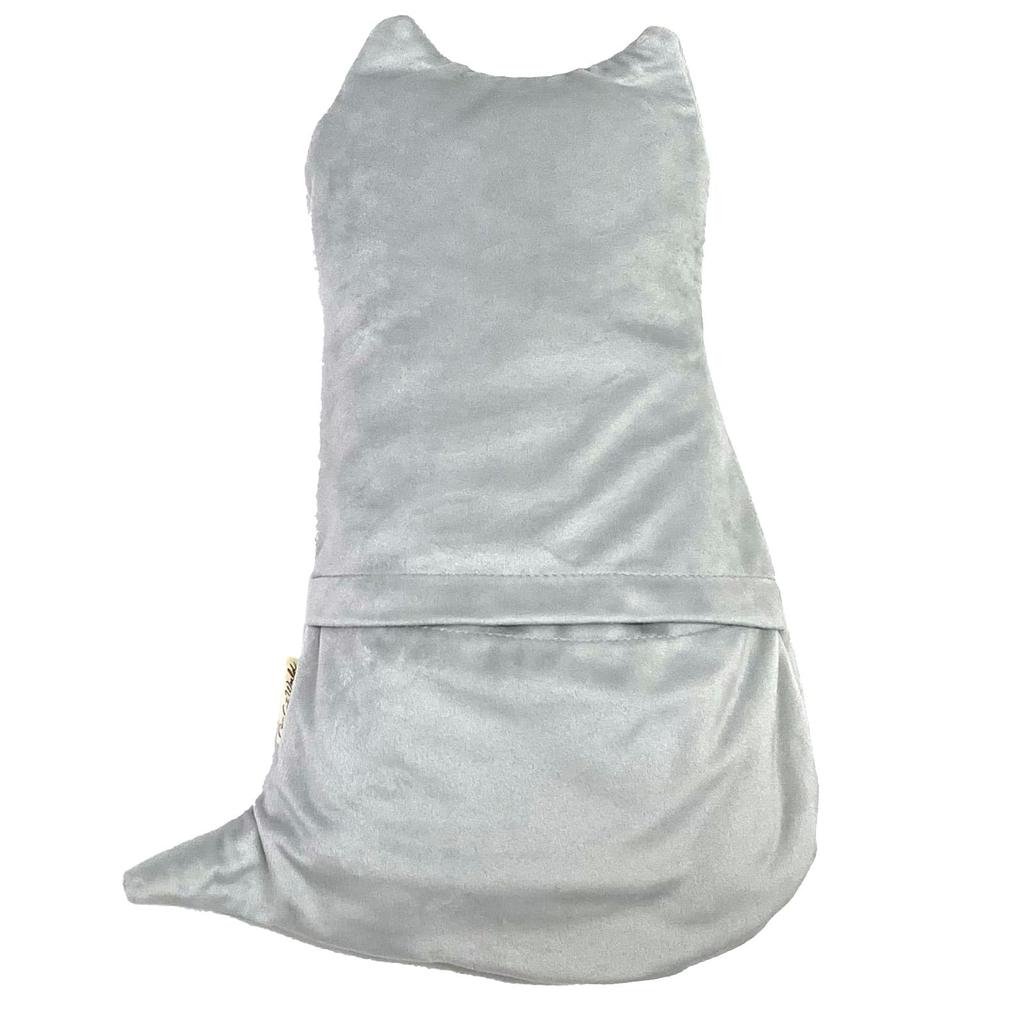 Goo Goo World Women's Blanket with Case, 36603401, Warm Cat Blanket, Light Gray, Approx. 70cm W x 50cm H / Case 26cm W x 37cm H