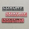 3D Chroom Metaal Auto Sticker Luxe Logo Beperkte Editie Achterkoffer Badge Embleem Decoratieve Sticker Universele Auto Montage Accessoires