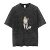 T-shirt Stampata Cool con Personaggio Michaelis Sebastian di Black Butler per Uomo Donna Magliette in Cotone Manga T-shirt Lavata Vintage T-shirt Maschile Harajuku