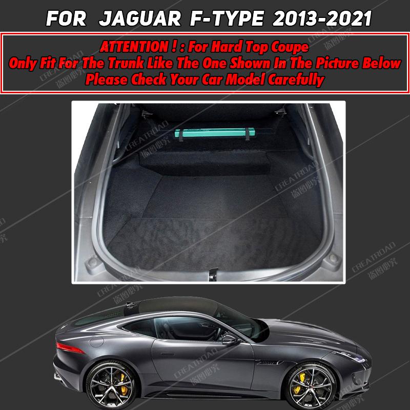 Car Trunk Mat for Jaguar F-TYPE 2013 2014 2015 2016 2017 2018    Cargo Liner Carpet Interior Accessories Cover