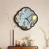 Home Decor Wall Clock New Living Room Decoration Mirror Wall Clock No Punch French Vintage Silent Clock