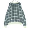 TRADER BAY 90s Old Check Pattern Long sleeve sweater green Men's Used