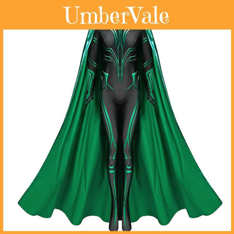 Thor3 Ragnarok Hela Adult Children's Bodysuit Cloak Halloween Costume Perfect For Role Play And Stage Performance