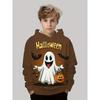 Boy Clothes Funny Terror Pumpkin Long Sleeve Hoodies Child Cartoon Halloween Thin Sweatshirt Tops Halloween Gift for Boys Girls