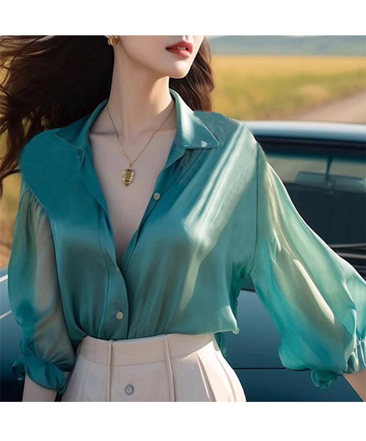 French Style Light Mature Style Exquisite Shirt for Women