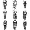 3pcs Temporary Tattoo Realistic Temporary Tattoos Serpent Eagle Deer Skull Skull For Thighs Adults Women