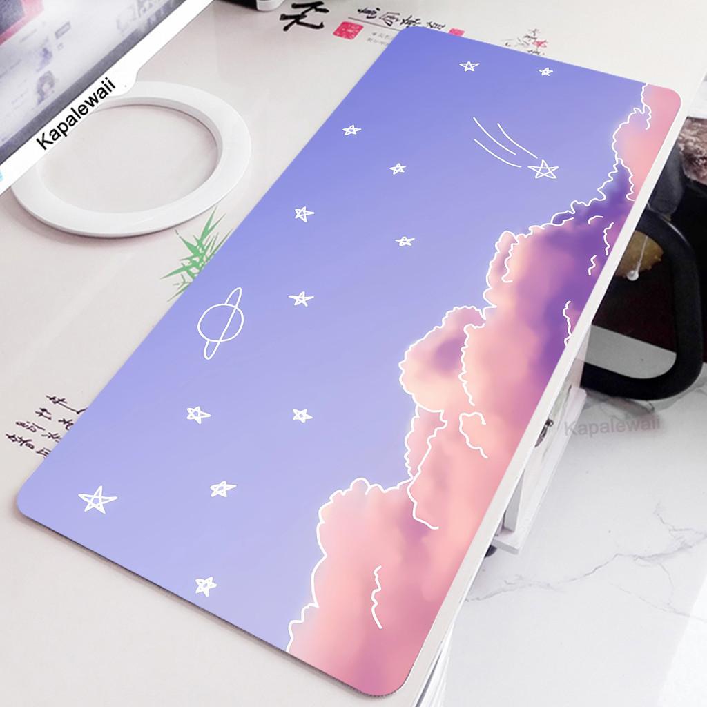 Space Mouse Pad Pc Rubber Mousepad Apoio De Pulso Teclado Mouse Mat Kawaii Cute Keyboard Pads Office Large Desk Protector Mat