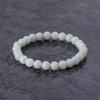 13cm White Itoigawa Natural Jadeite Japanese National Jomon Power Stone Jadeite Workshop Special Paulownia Wood Quality Certificate ABR0882 (6mm