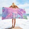 Microfiber Beach Towel Digital Printing Quick-Drying Double-Sided Velvet Class A Large Bath Towel Plus Towel