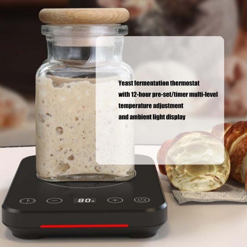 Kitchen Cup Mats Heater for Yeast Activation Fermentation Automatic Shutoff Thermostat Yogurt Maker Bread Baking Tool