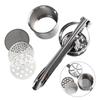 Stainless Steel Potato Ricer And Masher For Potatoes Fruits Yams Squash Baby Food With 3 Interchangeable Fineness Discs