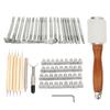 Leather Sculpture Stamping Tools Incisive DIY Durable Sturdy Convenient Leather Working Tools