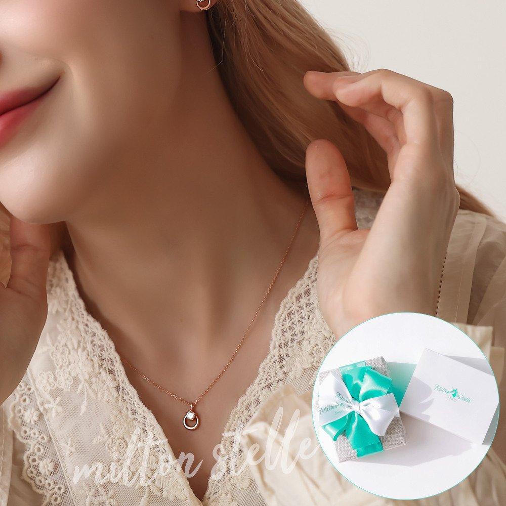 

[92.5 Silver/La Primavera] La Primavera Amante 92.5 Silver Necklace + Handmade + rose gold