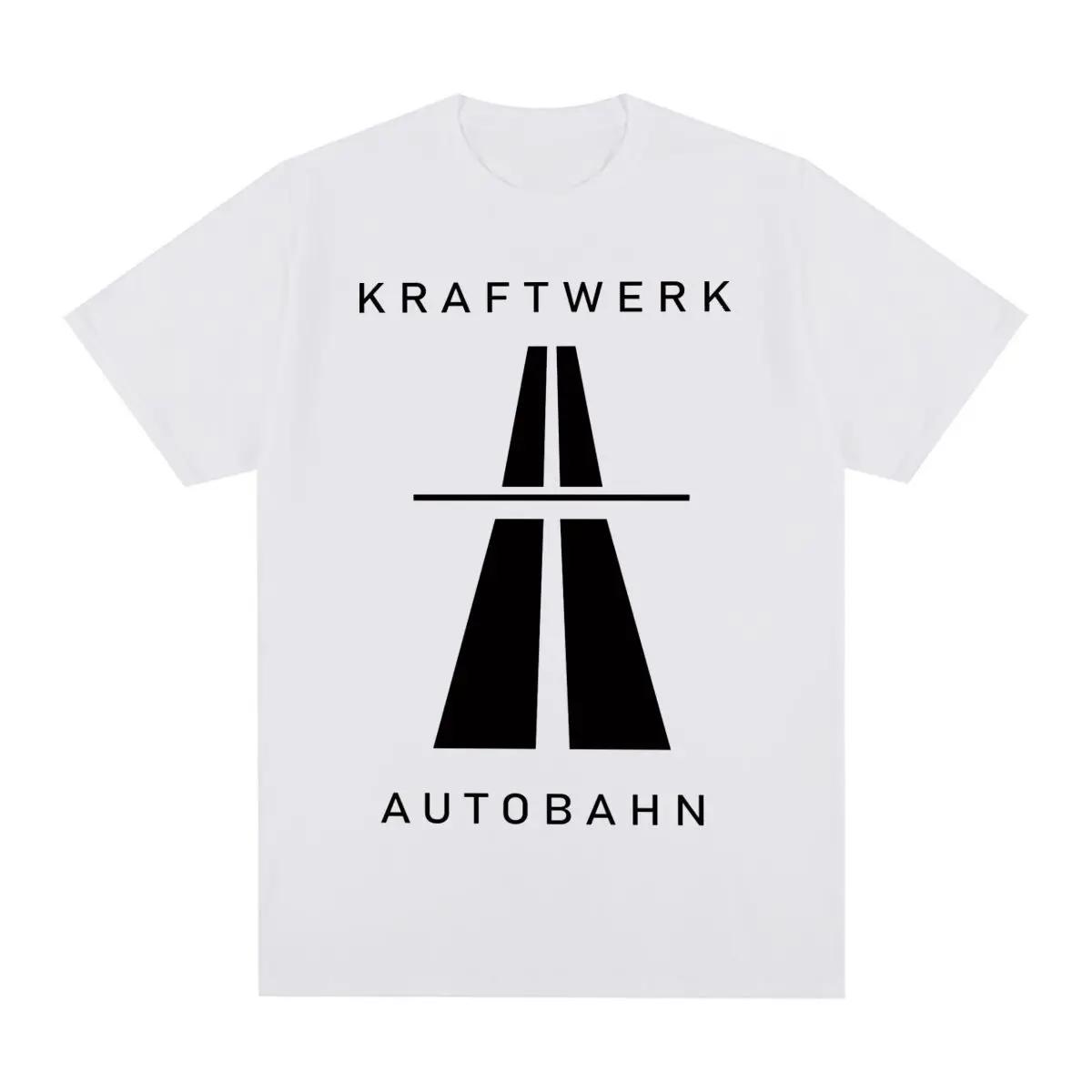 Kraftwerk Autobahn Music Vintage Tshirt Electronic Synth Neu Krautrock Cotton Unisex T Shirt New Tee Tshirt Womens Tops S