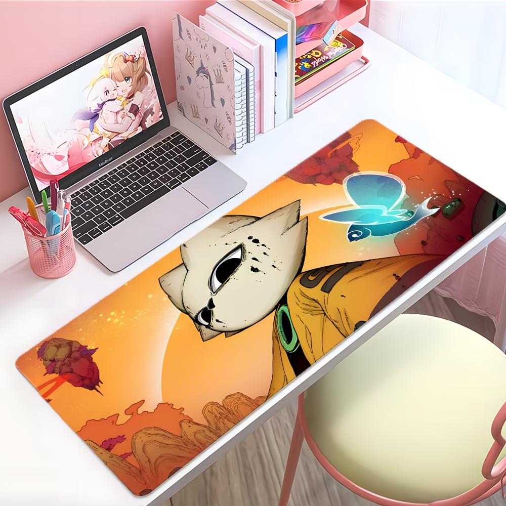 Game Mystical Nnine Sols Mouse Pad Large Thick Desk Pad Stitched Edges Gaming Mouse Mat For Pc
