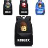 Roblox Pattern Kids Schoolbag Backpack With Starry Background And Large Capacity