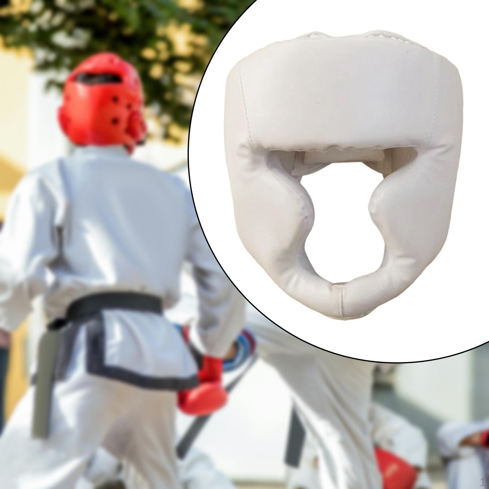 

Взрослый шлем для спаррингов для тренировок по боксу и тхэквондо White