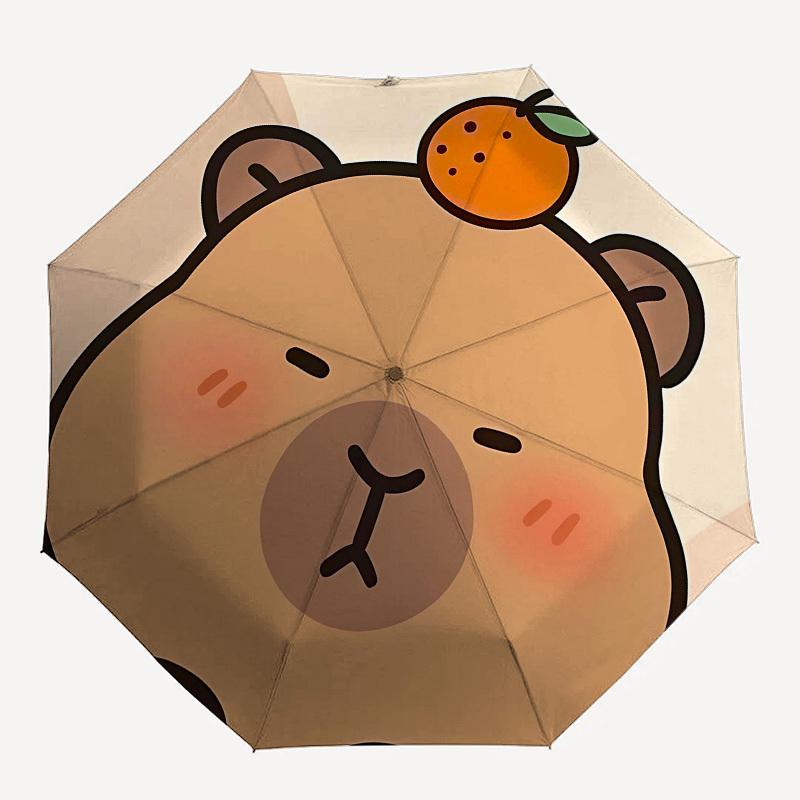 Bear Fruit Automatic Opening and Closing, 8 rib Structure Portable Umbrella, Suitable for Men and Women in All Seasons  Perfect Gift for Hol