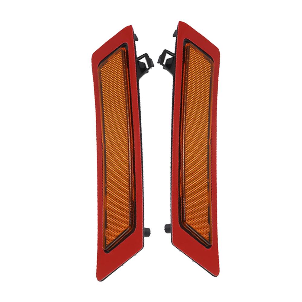 Side Marker Light Reflector for BMW X5 E70 2011 2012 2013 Front Bumper Left and Right White 63147274433 63147274434
