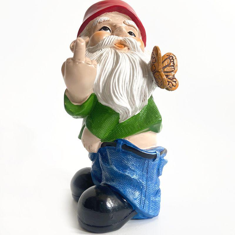 Lovely Garden Gnome Statue With Pants Down Fun And Quirky Addition To Your Outdoor Space