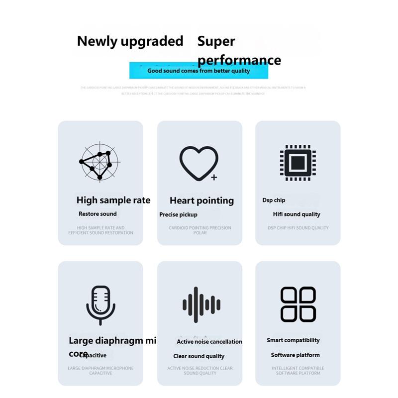 Top Studio Metal U87 Condenser Microphone Professional Cardioid Studio Mic for Recording Podcasting Voice Over Streaming Home  A