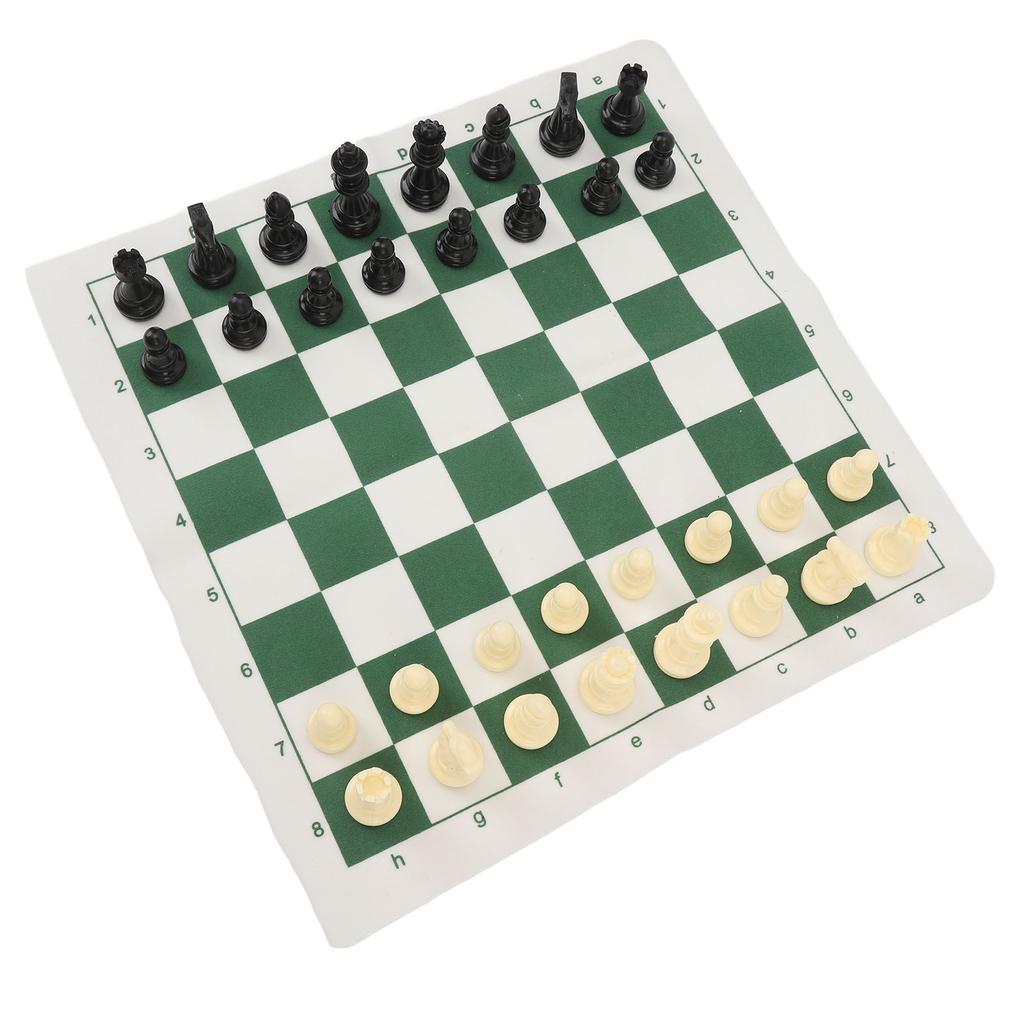 Przenośny Zestaw do Szachów i Warcabów Zwijana Szachownica Gra z Ręczną Torbą do Przechowywania z Zamkiem Błyskawicznym dla