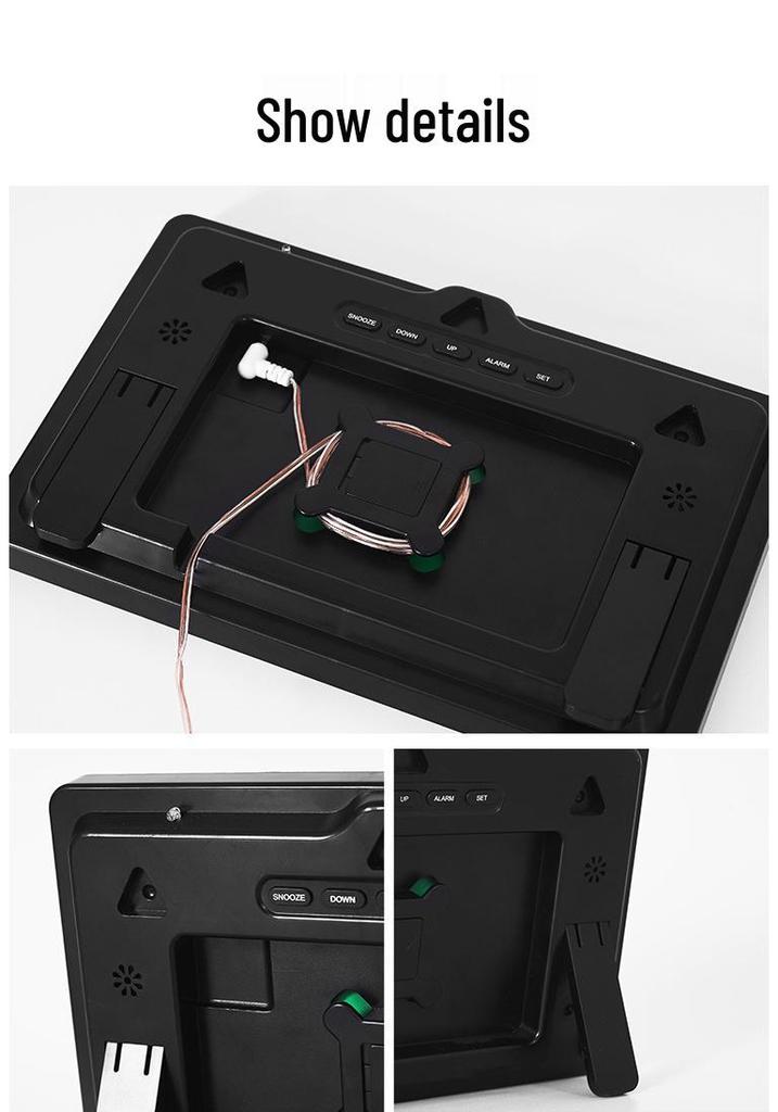 Large Screen Multi-Functional Weather Clock with Barometric Pressure, Temperature, and Humidity Sensor