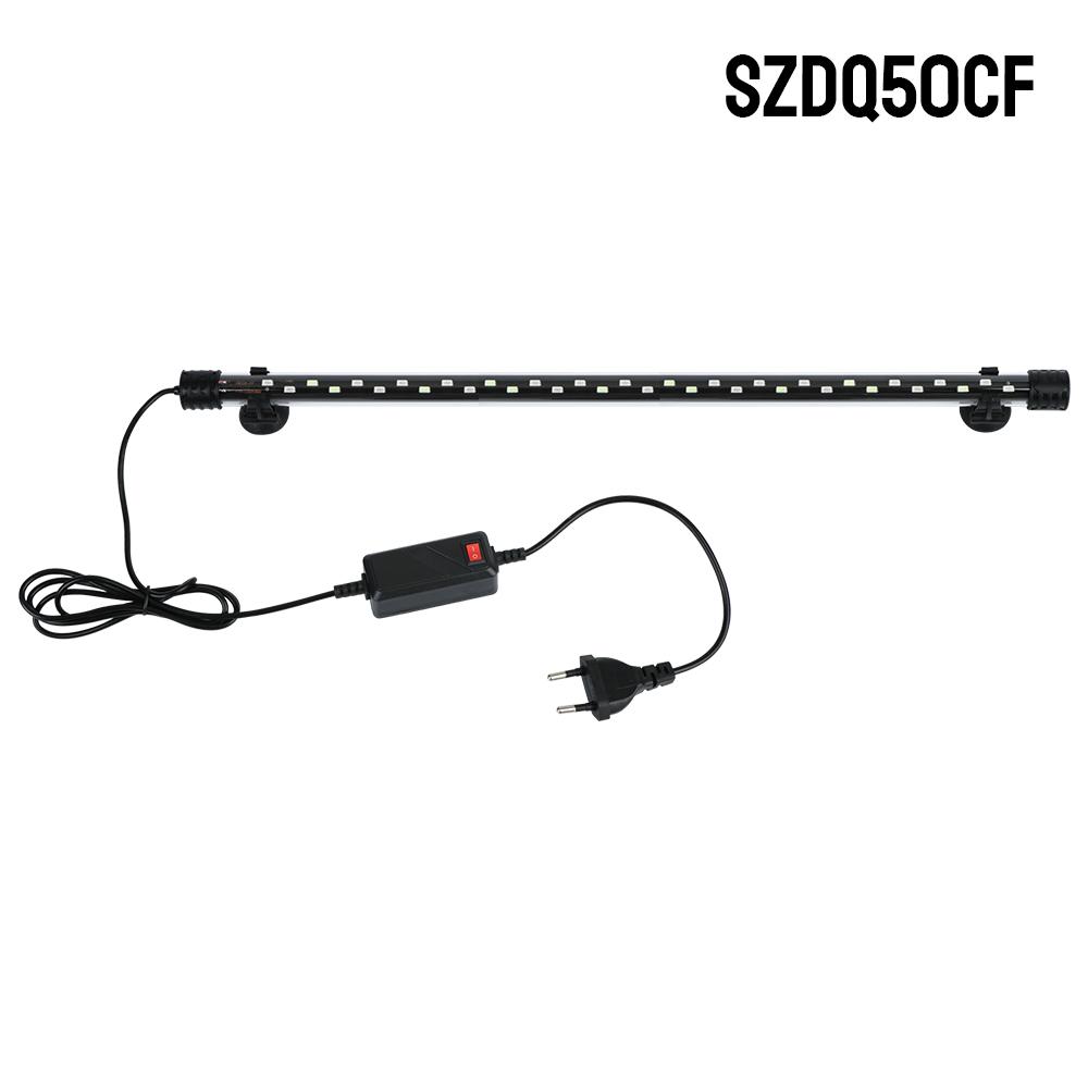 Aquatische Luftblasenlichter EU-Stecker Aquarium Tauchlampe 28/38/48cm RGB Aquarium Lichtleiste Unterwasser AC 90~260V