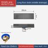 High Quality Bathroom Floor Drain 304 Stainless Steel Rectangular Drain Odor Prevention Shower Drainage Pipe