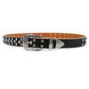 New PU Belt With Sparkling Crystal Diamond Belt Inlaid With Skeleton Accessories Fashion Trend High Quality Women's Belt
