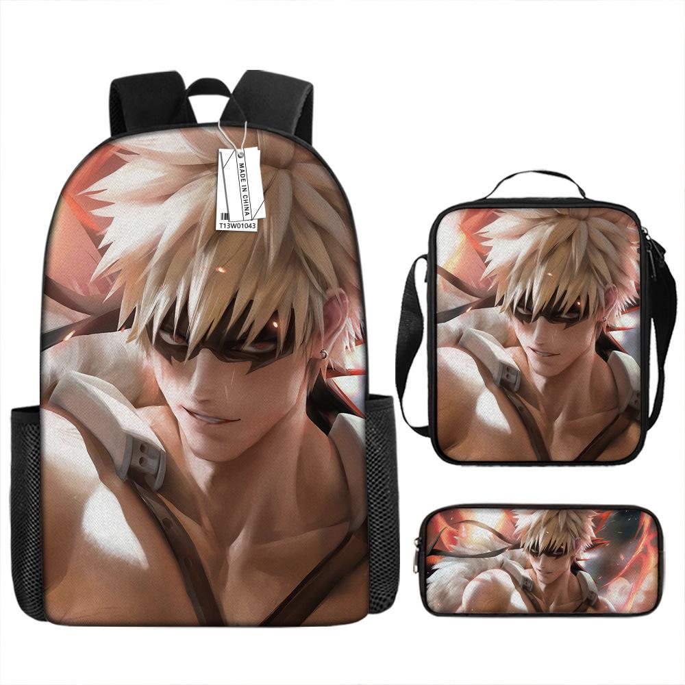 My Hero Academy Backpack Large Capacity Student School Bag Anime