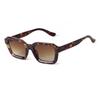 Classic Retro Tortoiseshell Square Sunglasses Women Men Brand Designer Fashion Thick Frame Gradient Blue Sunglasses