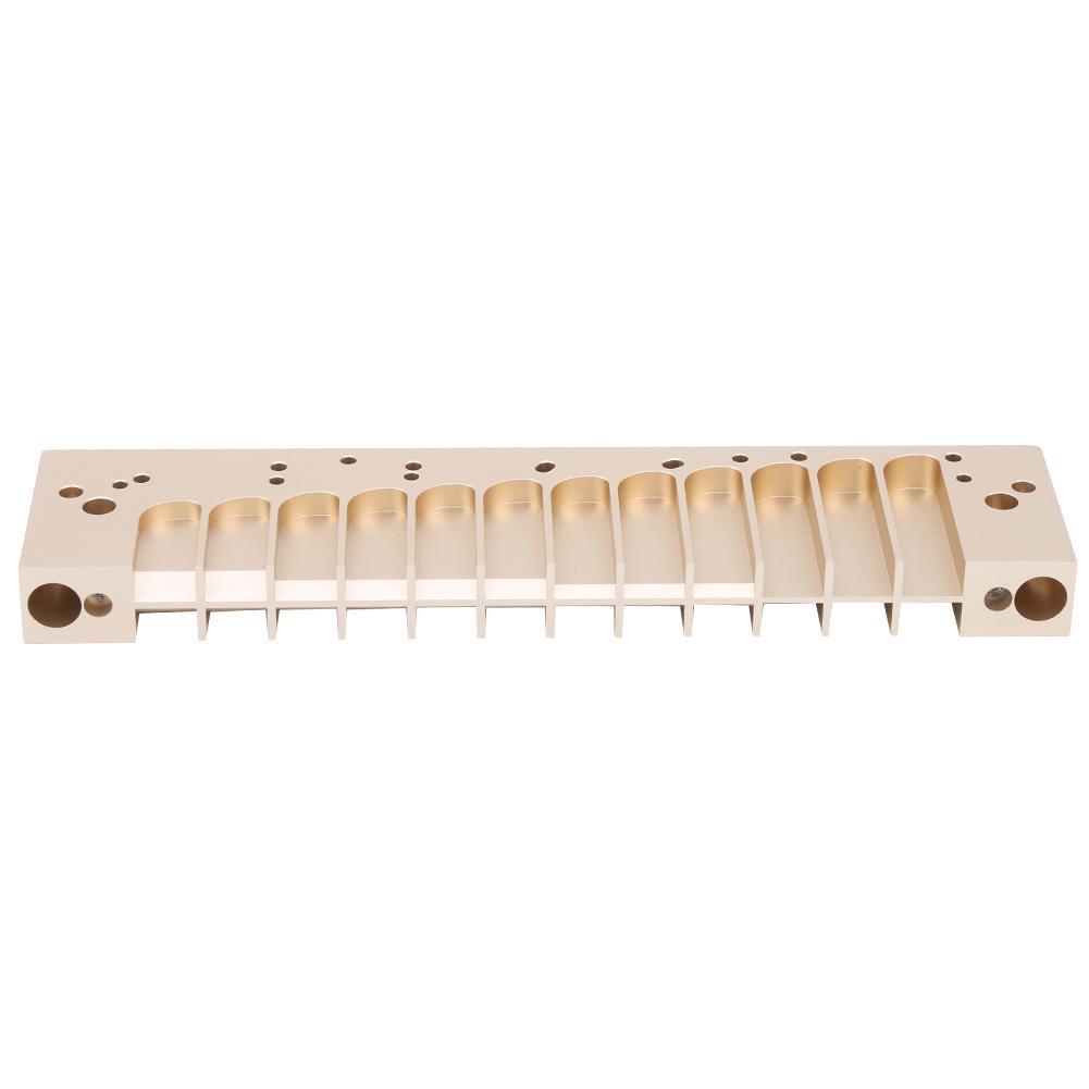 Harmonica Comb 12‑Hole Chromatic Scale for HOHNER 270D Original 270 LA12 TOOTS Reed PlateGold