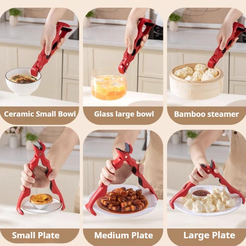 Anti-hot Clip Lifter Anti-scald Clip Silicone Kitchen Anti Scald Plate Bowl Dish Pot Holder Kitchen Accessories Gadget