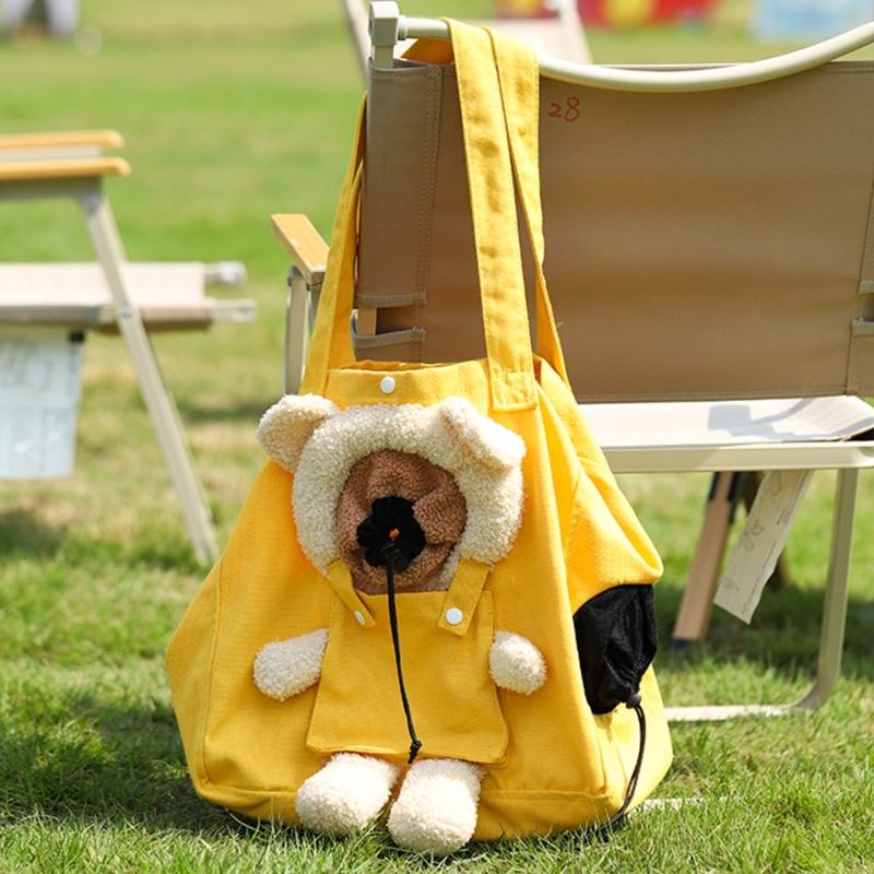 Small Pet Carriers Bag Outdoor Ventilate Shoulder Bag Dog Camping Travel Bag Practical Cats Travel Carriers for Short Trip