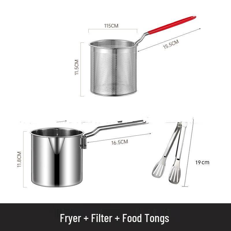 Портативный набор для фритюра из нержавеющей стали Wutuo