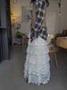 2026 Early Spring Sweet Lace Mesh Layered High Waist Skirt for Women