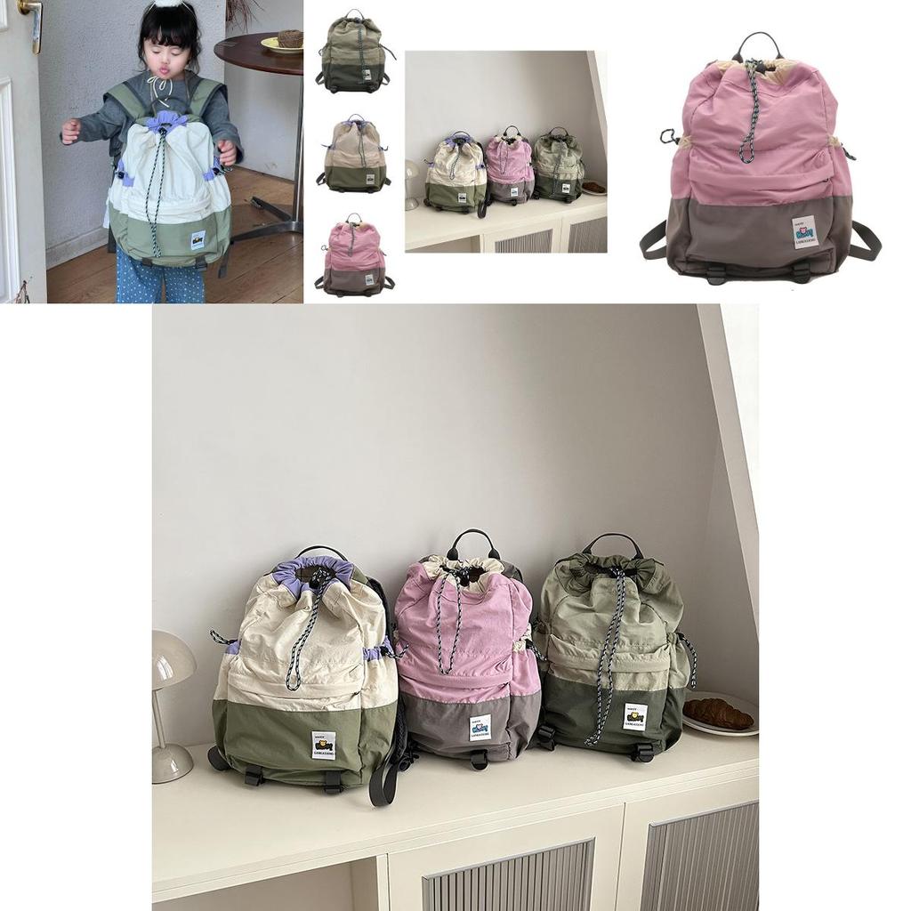 Trendy Geometric Pattern Canvas Backpack For Boys And Girls With Breathable Design