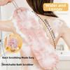 Reusable Back Exfoliating Scrubber 2in1 Bubble Bath Balls Scrubbing Back Strap  Household Use