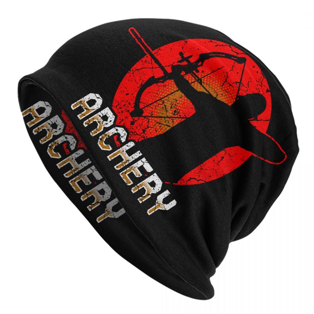 Custom Archery Sport Beanie Cap Unisex Winter Bonnet Homme Knitting Hats  Outdoor Archer Bow Hunting Lover Skullies Beanies Hats