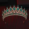 Luxury Crystal Bridal Crowns Cake Decorations Queen Princess Tiara Wedding Crown  Birthday Party