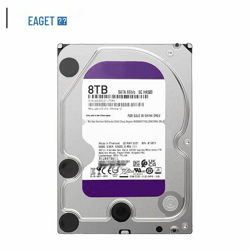 

EAGET WD10EJRX 3,5-дюймовый механический жесткий диск SATA для видеонаблюдения