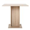 Table a manger de 2 a 4 personnes - Carrée - Classique - Décor chene - GUSTAVE - L 80 x l 80 cm