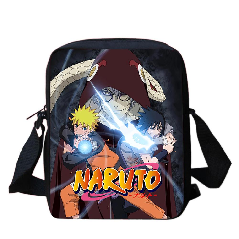 NARUTO Anime Kids Crossbody Bag,Adjustable Straps,Secure Zipper,Lightweight&Durable,for School & Daily Use,for 5-11 Boys & Girls