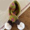 Children Knitted Scarf Soft and Warm Heart Pattern Neck Warmer Fashionable Autumn Winter Various Outfit Neck Gaiter
