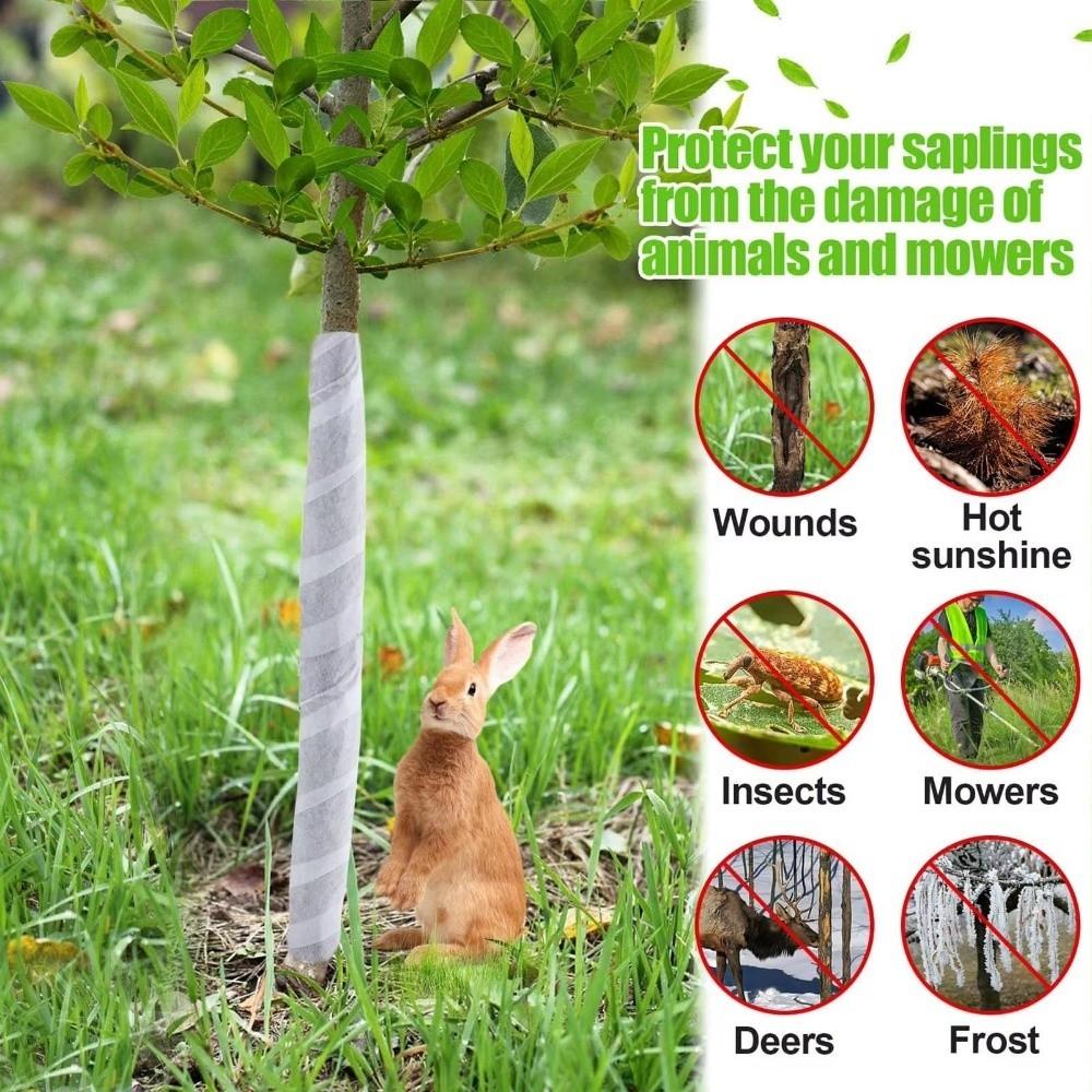 Non-woven Tree Protection Tape White Coldproof Plant Antifreeze Cover Keep Warm Moisture Retention Plant Bandage Wrap