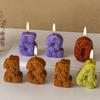 Poppy Rose Candle Ornament Mold: Silicone for DIY Incense, Plaster, Epoxy, Resin.
